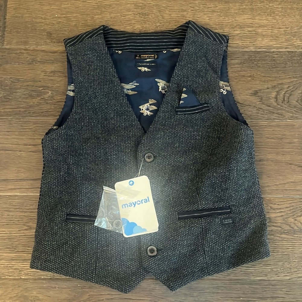 Mayoral Boys Patterned Vest